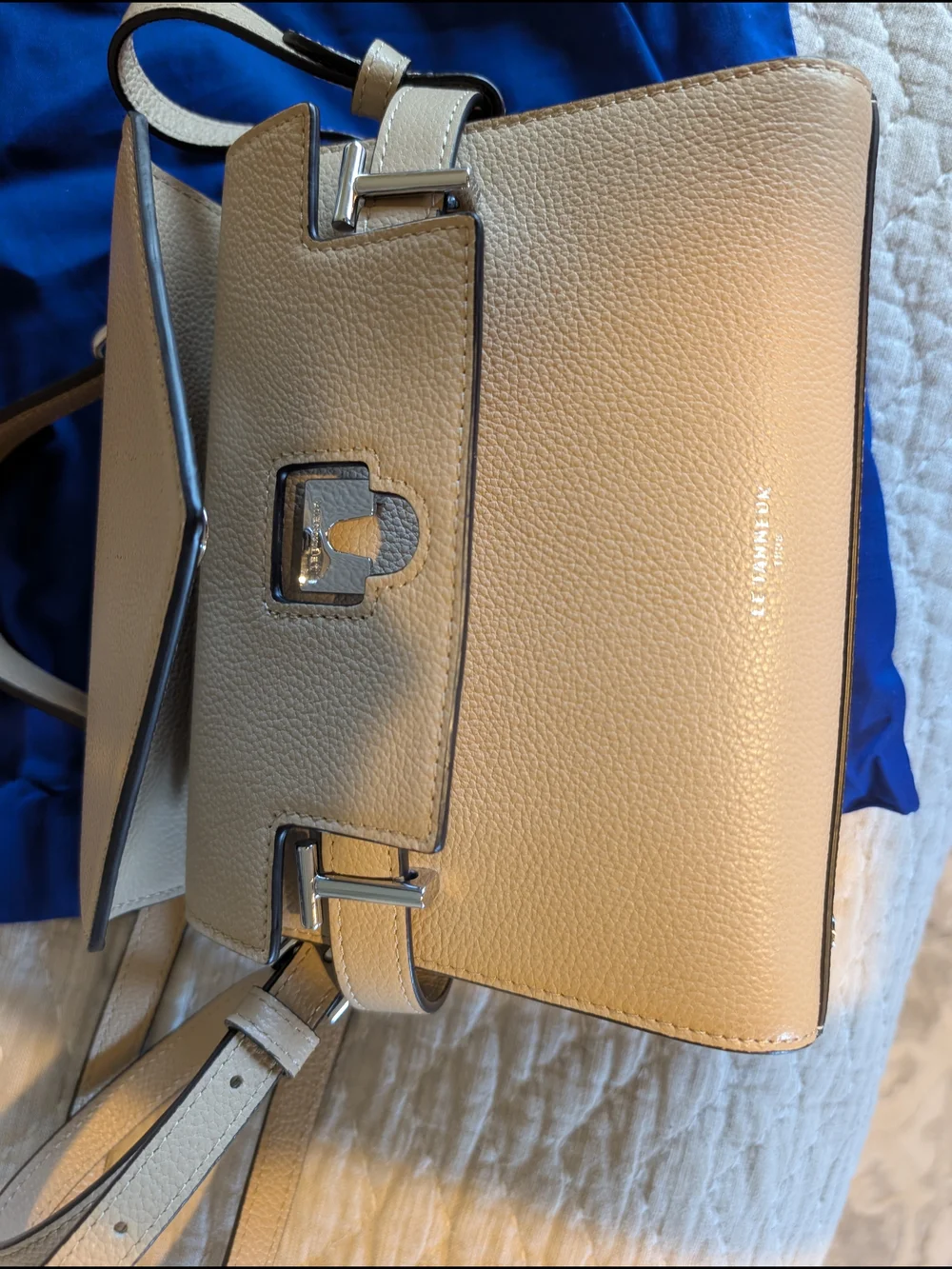 Le Tanneur 1898 Emilie Top handle satchel Desert Tan